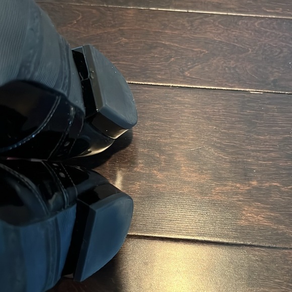 Walking cradles Mark Lemp black patent leather shoe 8 - Picture 12 of 14